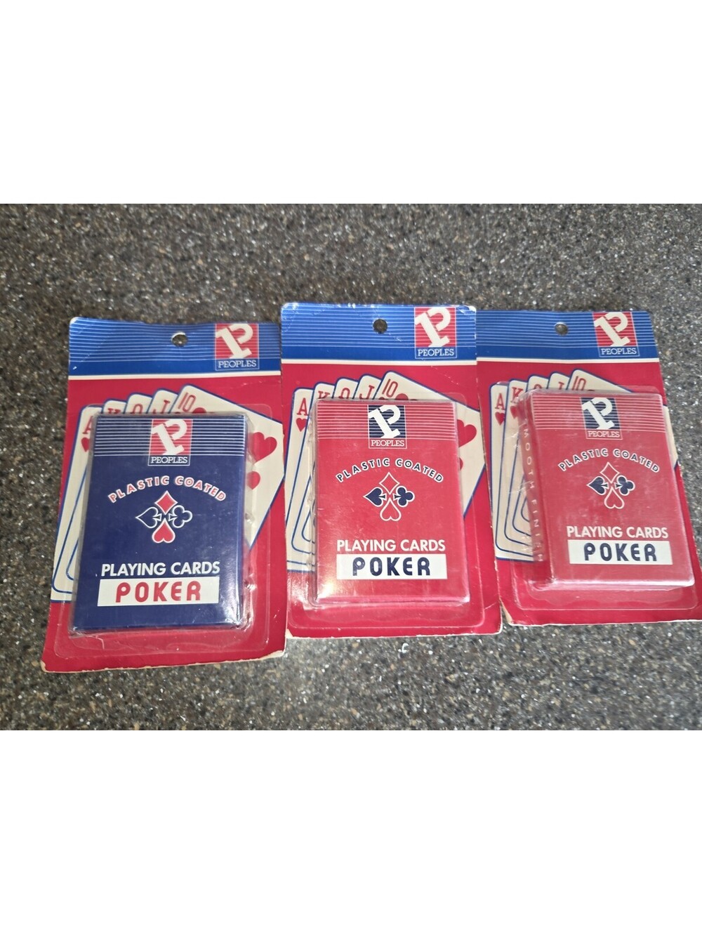 VTG People's Drug Store Playing Cards Sealed Lot Of 3 Rare Dead Stock Poker A14